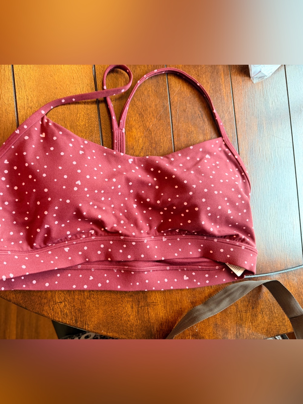 lululemon athletica Valentine flow y nulu Strappy Sports Bra